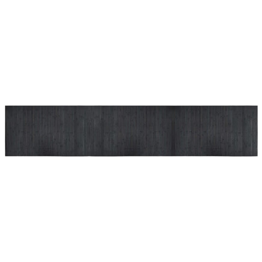 Teppich Rechteckig Grau 60x300 cm Bambus