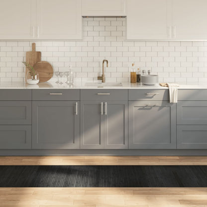 Tæppe Rektangulært Grå 60x500 cm Bambus