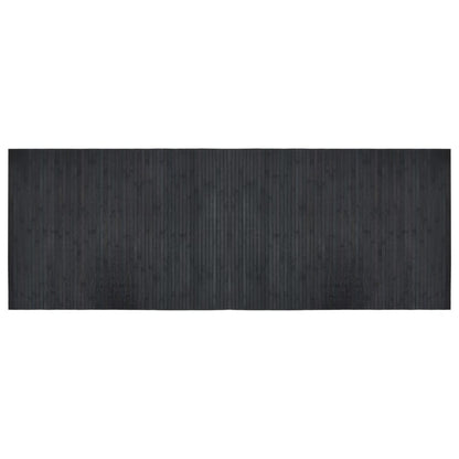 Teppich Rechteckig Grau 70x200 cm Bambus