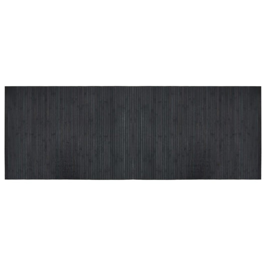 Teppich Rechteckig Grau 70x200 cm Bambus