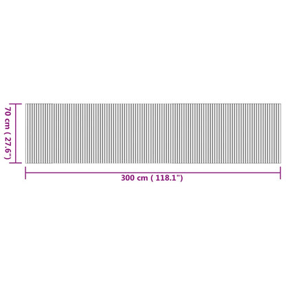 Teppich Rechteckig Natur 70x300 cm Bambus