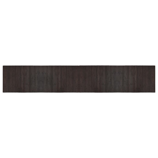 Teppich Rechteckig Dunkelbraun 70x400 cm Bambus
