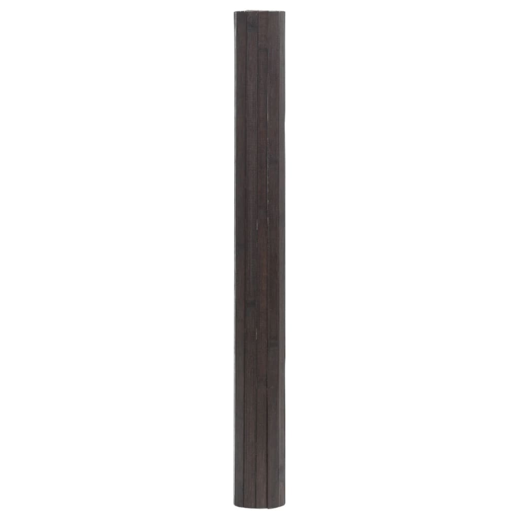 Teppich Rechteckig Dunkelbraun 70x400 cm Bambus