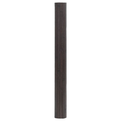 Teppich Rechteckig Dunkelbraun 70x500 cm Bambus