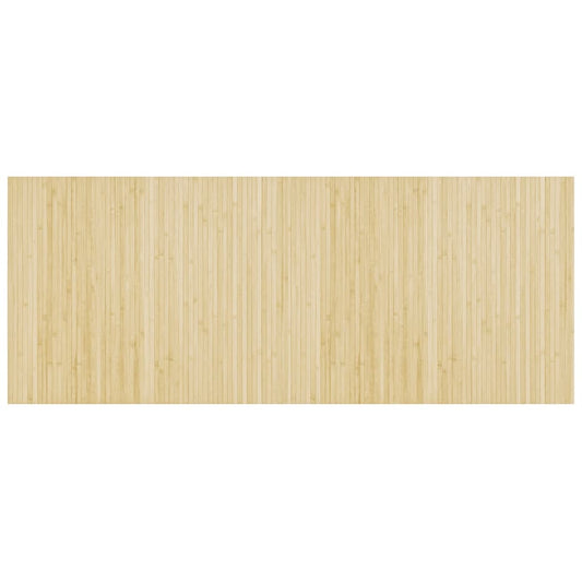 Teppich Rechteckig Hell Natur 80x200 cm Bambus
