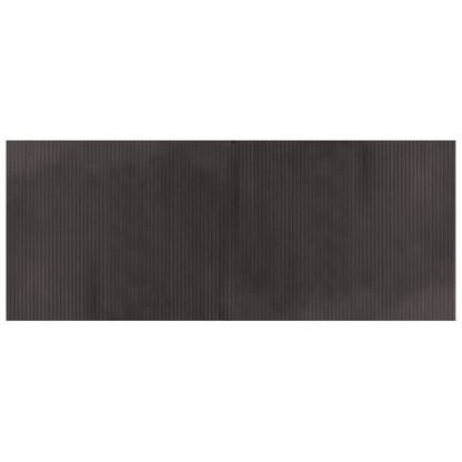 Teppich Rechteckig Dunkelbraun 80x200 cm Bambus