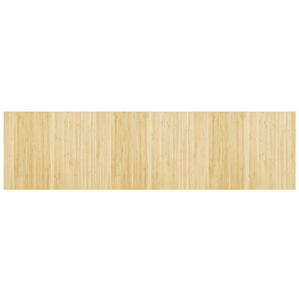 Teppich Rechteckig Hell Natur 80x300 cm Bambus