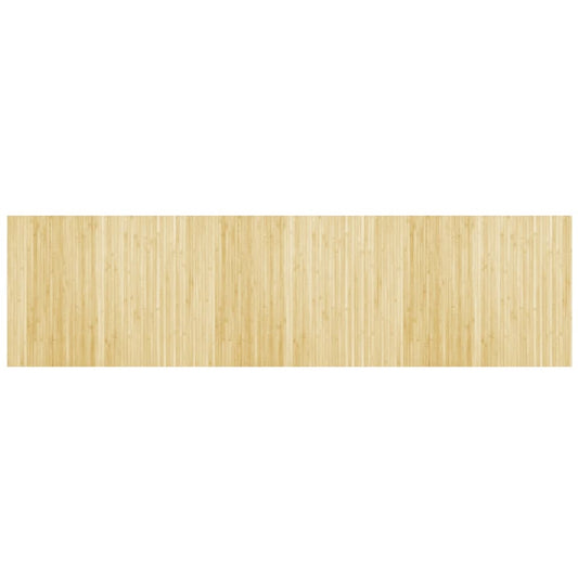 Teppich Rechteckig Hell Natur 80x300 cm Bambus