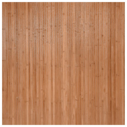 Teppich Rechteckig Natur 100x100 cm Bambus