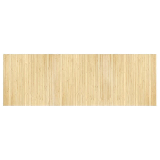 Teppich Rechteckig Hell Natur 100x300 cm Bambus