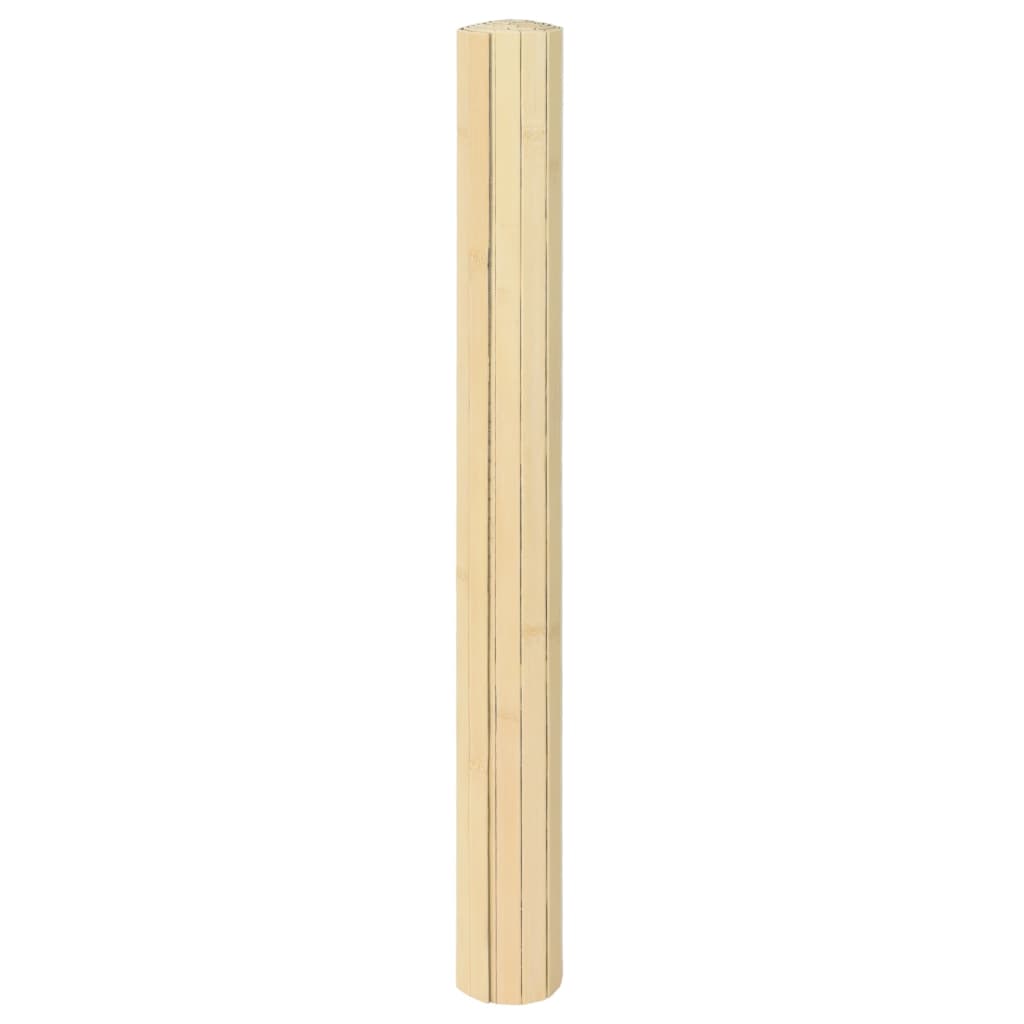 Teppich Rechteckig Hell Natur 100x300 cm Bambus