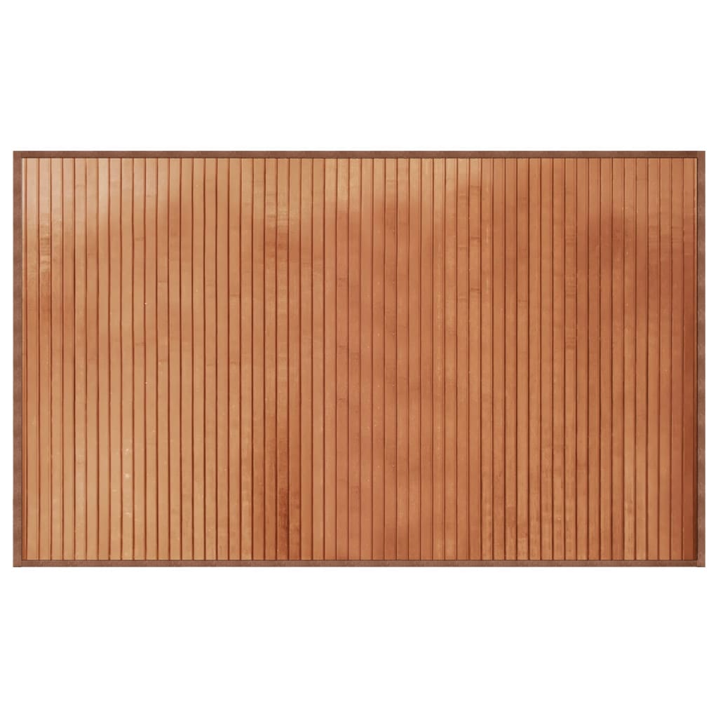 Teppich Rechteckig Braun 60x100 cm Bambus