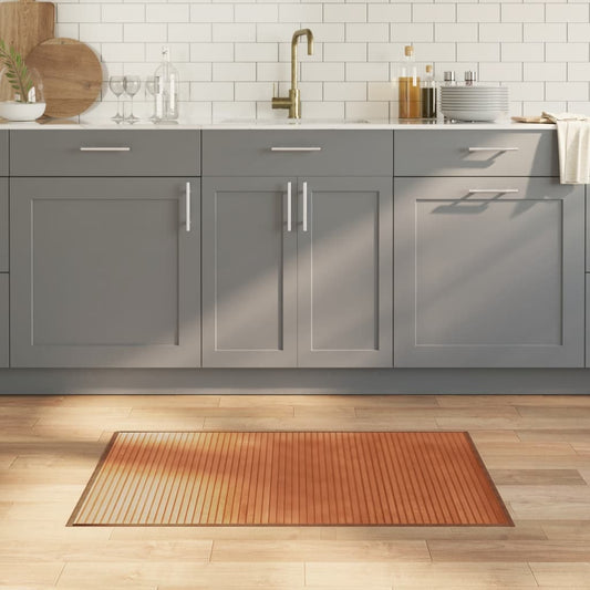 Teppich Rechteckig Braun 60x100 cm Bambus