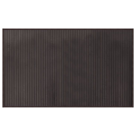 Teppich Rechteckig Dunkelbraun 60x100 cm Bambus