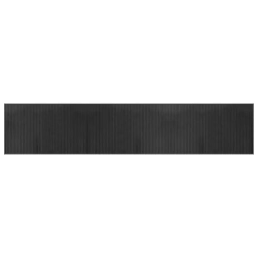 Teppich Rechteckig Grau 60x300 cm Bambus