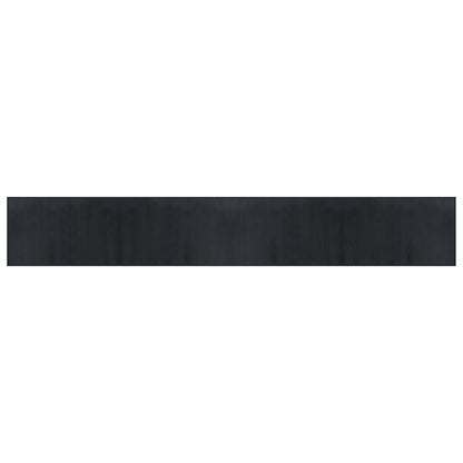 Teppich Rechteckig Schwarz 60x400 cm Bambus