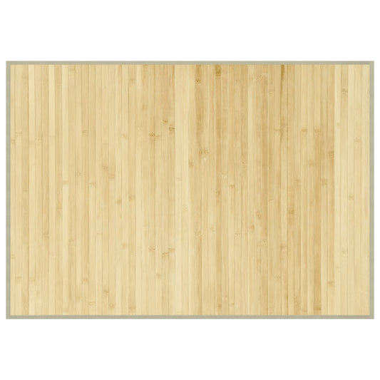 Teppich Rechteckig Hell Natur 70x100 cm Bambus