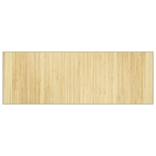 Teppich Rechteckig Hell Natur 70x200 cm Bambus