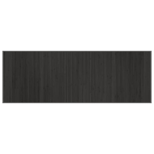 Teppich Rechteckig Grau 70x200 cm Bambus