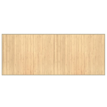 Teppich Rechteckig Hell Natur 80x200 cm Bambus