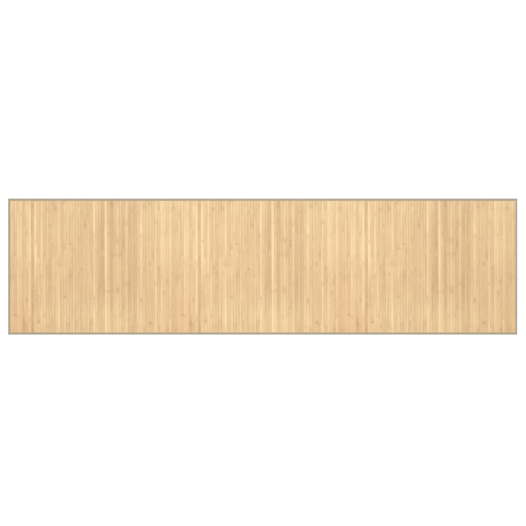 Teppich Rechteckig Hell Natur 80x300 cm Bambus