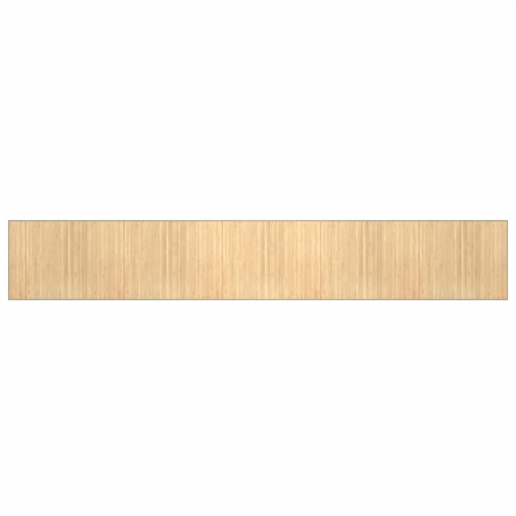 Teppich Rechteckig Hell Natur 80x500 cm Bambus