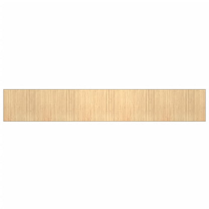Teppich Rechteckig Hell Natur 80x500 cm Bambus