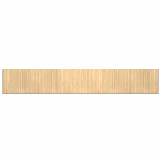 Teppich Rechteckig Hell Natur 80x1000 cm Bambus