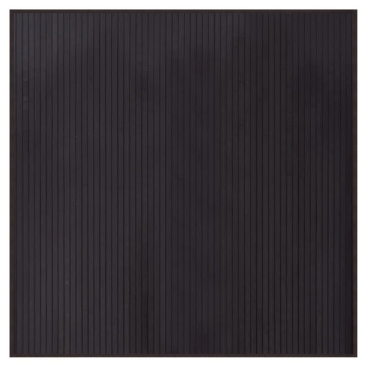 Teppich Quadratisch Dunkelbraun 100x100 cm Bambus