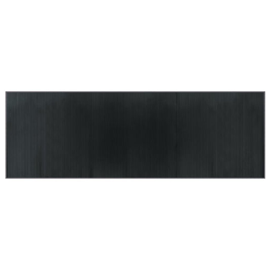 Teppich Rechteckig Grau 100x300 cm Bambus