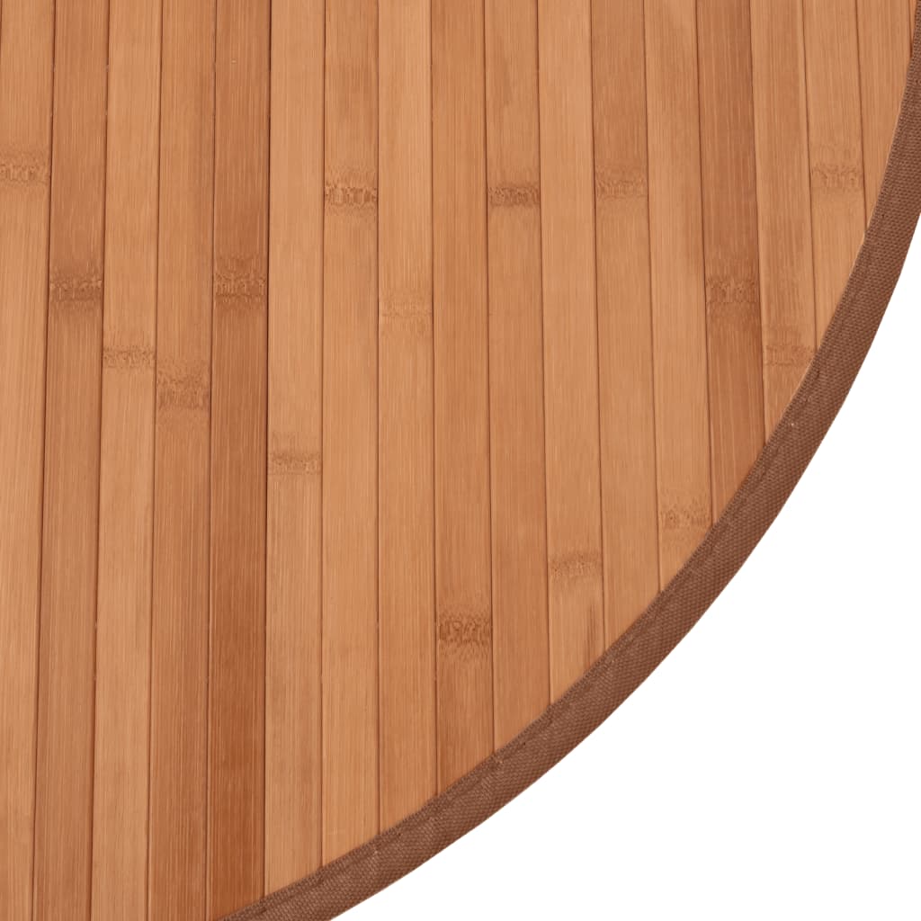 Teppich Rund Natur 60 cm Bambus