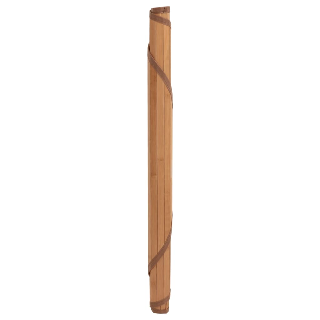 Teppich Rund Natur 80 cm Bambus