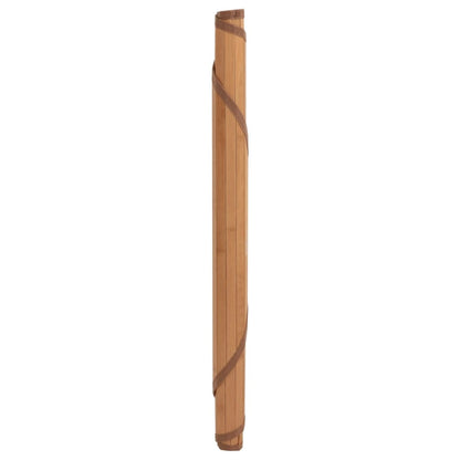 Teppich Rund Natur 80 cm Bambus