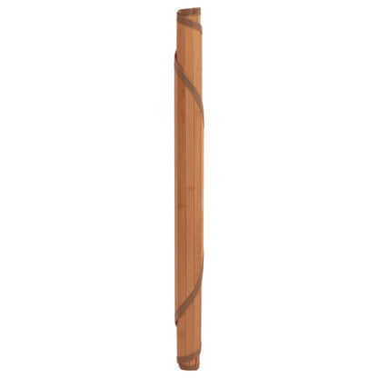 Teppich Rund Braun 100 cm Bambus