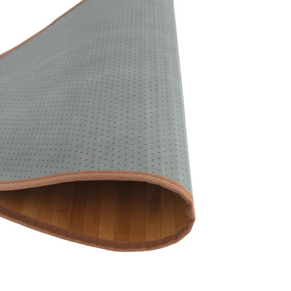 Teppich Rund Braun 100 cm Bambus
