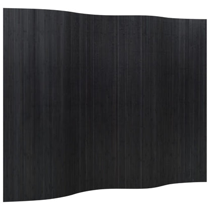Paravent Schwarz 165x250 cm Bambus