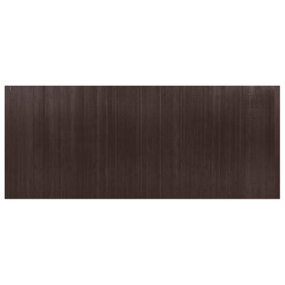 Paravent Dunkelbraun 165x400 cm Bambus