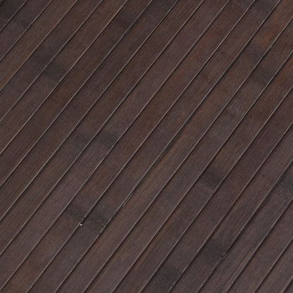 Paravent Dunkelbraun 165x400 cm Bambus