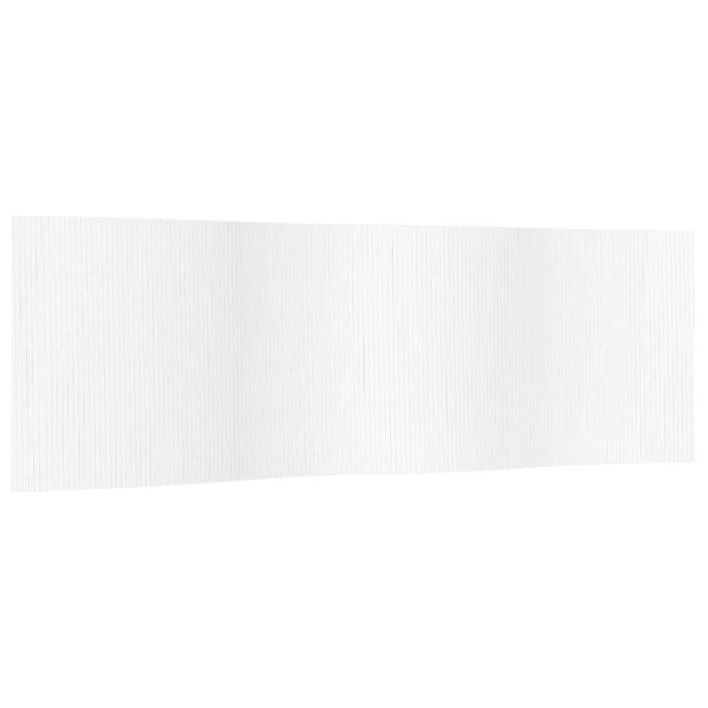 Paravent Weiß 165x600 cm Bambus