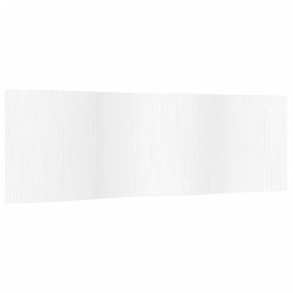 Paravent Weiß 165x600 cm Bambus