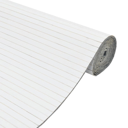 Paravent Weiß 165x600 cm Bambus