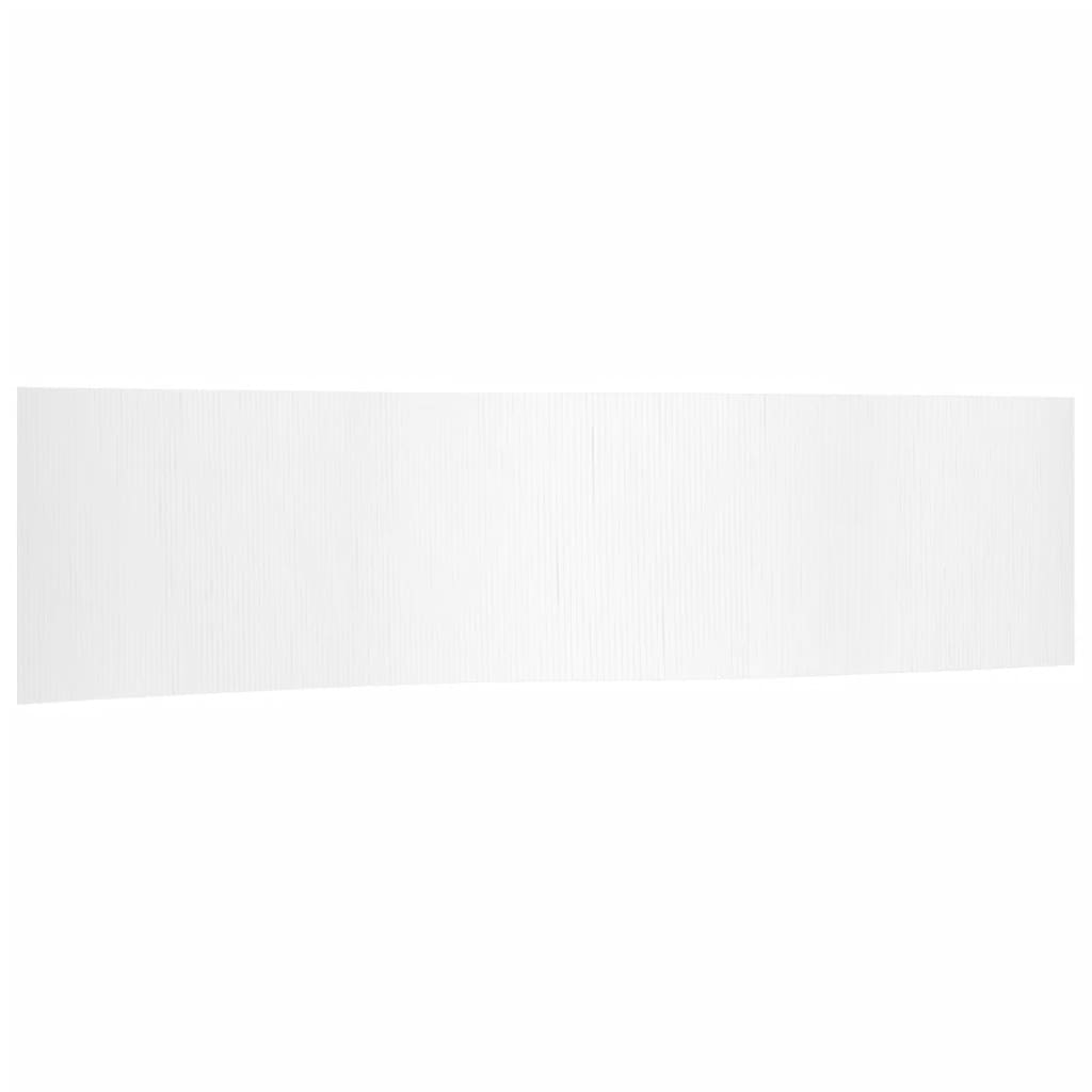 Paravent Weiß 165x800 cm Bambus