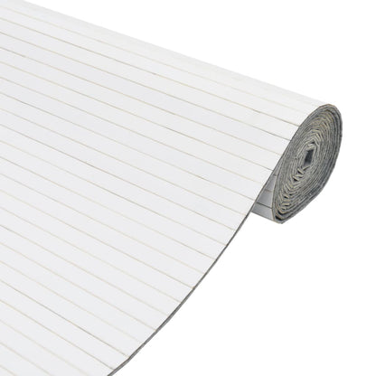 Paravent Weiß 165x800 cm Bambus