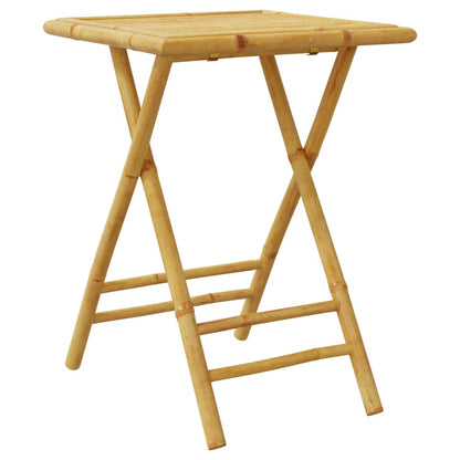 Gartentisch Klappbar 55x55x75 cm Bambus
