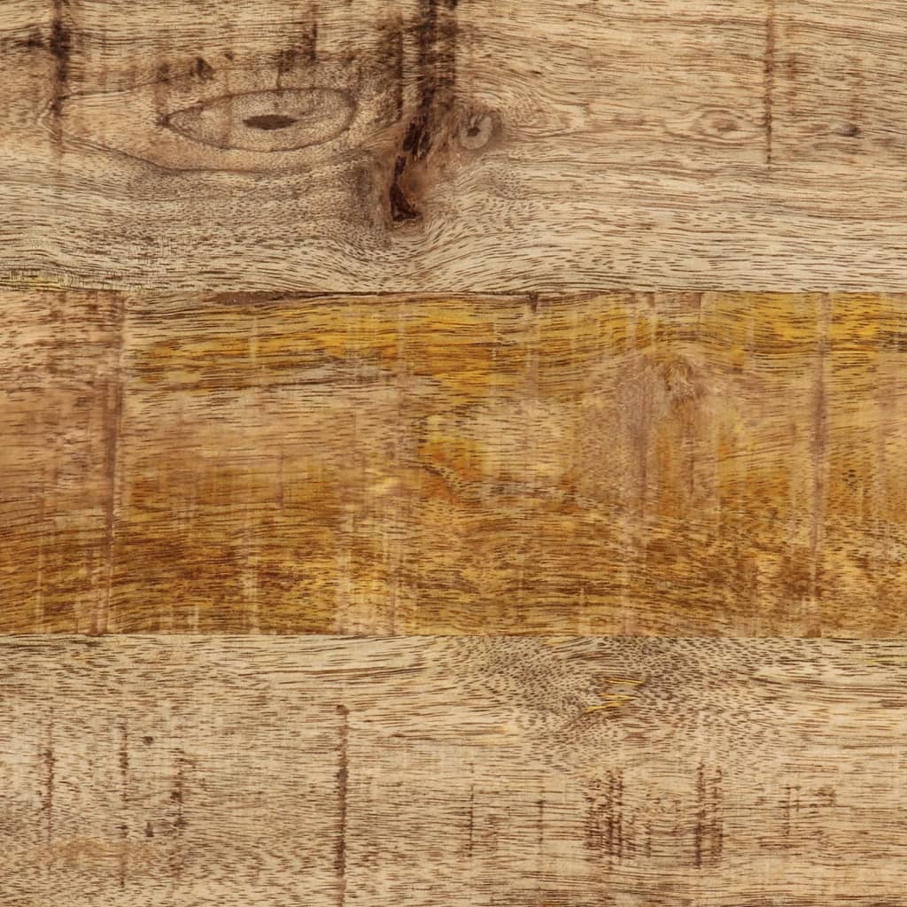 Küchenwagen 60x40x80 cm Raues Massivholz Mango