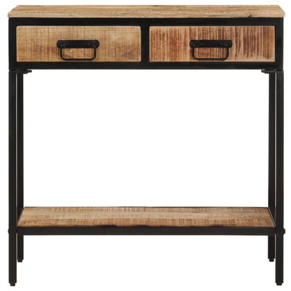 Konsolentisch 70x35x70 cm Raues Massivholz Mango