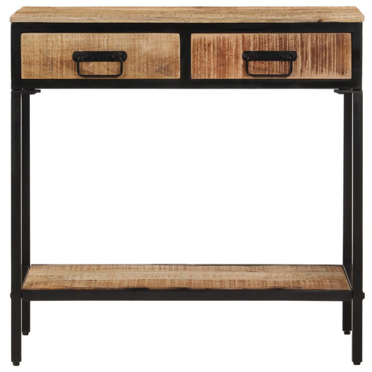 Konsolentisch 70x35x70 cm Raues Massivholz Mango
