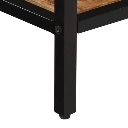 Konsolentisch 70x35x70 cm Raues Massivholz Mango