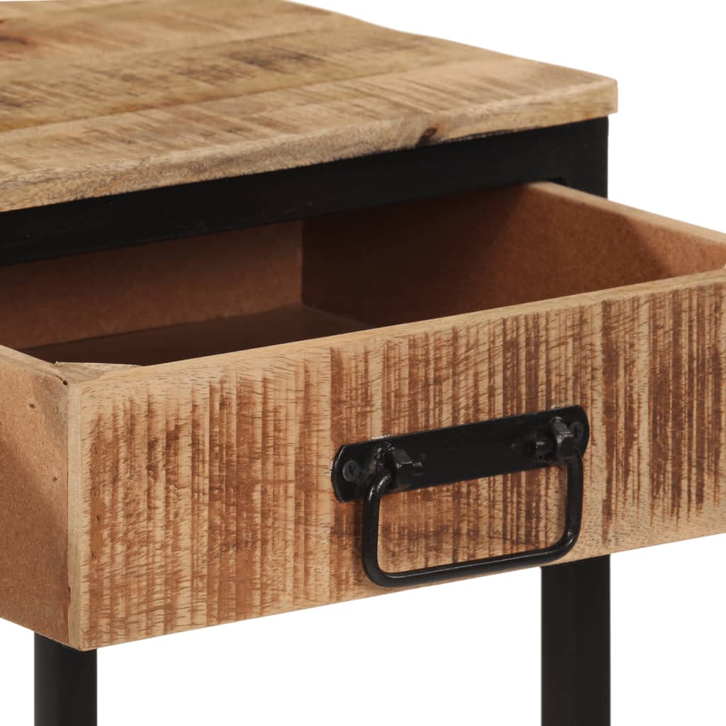 Konsolentisch 70x35x70 cm Raues Massivholz Mango