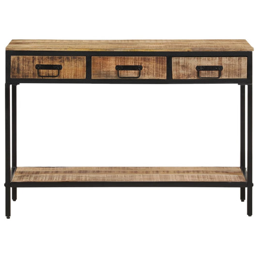 Konsolentisch 100x35x70 cm Raues Massivholz Mango
